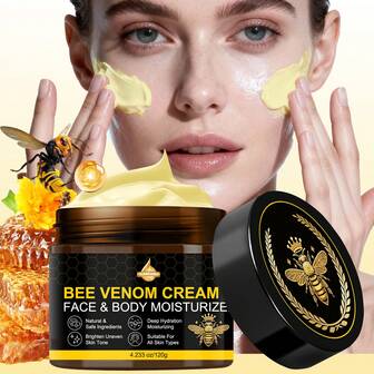 Crema hidratante de abeja, hidratante facial y corporal con abeja, ácido salicílico y aceite de semilla de camelia, hidratación y nutrición profunda, ilumina el tono de piel desigual, apto para todo tipo de piel