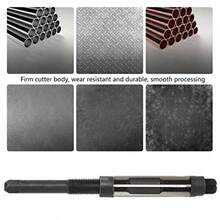 Herramienta de compras de mano de reamer 6 flautas 64 mm 9sicr Material 19 rango de ajuste de 21 mm para acero acero dado aleación de aluminio hierro fundido materialesReamer - como en la foto - Ver 2