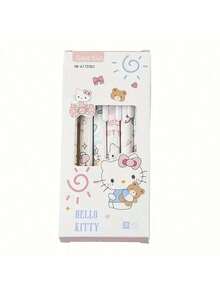 Sanrio 6支/套 三丽鸥授权 Hello Kitty & Kuromi 卡通图案圆珠笔，耐用，书写流畅，办公学习用品 - 彩色 - 查看 7