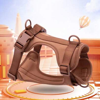 Lightweight Dog Harness: Adjustable, Durable 360-Degree Breathable Mesh Pet Vest Harness With Soft Padded Lining, No-Pull Dog Chest Strap, Adjustable Soft Pad, Dog Vest, Breathable Mesh Pad, Macaron Color Pet Dog Leash, Dog Collar, Lead, Vest-Style Harness, Suitable For Small, Medium, Large Dogs