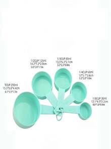 Bộ 10 cốc và thìa đong có thể xếp chồng lên nhau, thích hợp cho nấu ăn, làm bánh và các công dụng khác trong nhà bếp. Lý tưởng cho quà tặng Ngày Valentine, tiệc Ngày Valentine, trang trí năm mới 2026, màu sắc thịnh hành năm 2026, trang trí nhà cửa, trang trí phòng và bộ quà tặng. - Nhiều màu - Xem 16