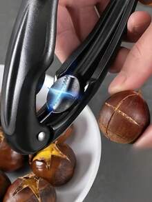 Heavy Duty Metal Chestnut And Nut Cracker With Handle - Multi-Function Nut Opener Tool For Walnuts, Hazelnuts, Almonds, Cashews - Easy To Extract, Household And Commercial Nut Cracker - Multicolor - View 2