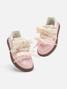 Balabala 女童运动鞋，经典透气休闲鞋，时尚学生鞋 - 白紅色 - 查看 4