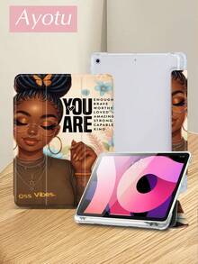 Ayotu 1 Ốp lưng máy tính bảng Beautiful Woman & Ốp lưng sách điện tử Kindle Tương thích với iPad thế hệ thứ 10, iPad 11/Air 4/Air 7/9,7 inch, Tương thích với Samsung Galaxy Tab A9 Plus, Kindle (Thế hệ thứ 11 - Phát hành năm 2024) (6 inch), Kindle Paperwhite thế hệ thứ 12 năm 2024, Quà tặng tuyệt vời cho ngày lễ, Họa tiết đơn giản và thời trang. - Nhiều màu - Xem 4