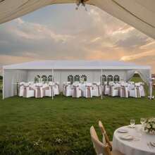 Eavy Duty 10'x30' Party Tent Opy Of  And Event Selter Wit Re Sides 2 Doors Outdoor Gatng Gazebo W-Local Delivery - như hình ảnh - Xem 2