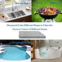 浮石马桶清洁剂，带手柄的浮石可去除马桶水垢，适用于清洁马桶、浴室、厨房水槽和烤架。浮石马桶清洁剂可去除马桶水垢，适用于清洁马桶、浴室和厨房水槽。 - 彩色 - 查看 2