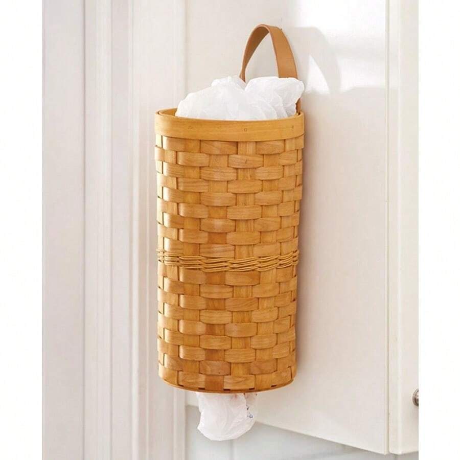 WSXC Plastic Bag Dispenser Baskets Natural Honey - 天然蜂蜜 - 查看 1
