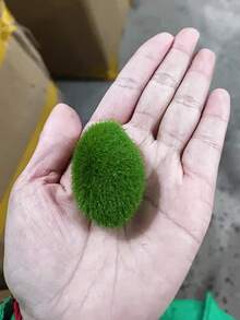 10颗人造苔藓石，DIY绿色仿真苔藓球和岩石，适用于插花、仙境花园和手工制作，采用超细纤维制成，可用于季节性装饰、花园点缀和工艺项目、微缩景观、墙面装饰和摄影道具、户外岩石花园装饰、派对和节日装饰、波西米亚风格、卧室装饰配件、情人节和母亲节装饰、春季装饰。 - 綠色 - 查看 11