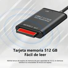 mornwell 3 en 1 Lector de Tarjetas,Adaptador//TF/USB 3.0 a OTG Tipo C,Card Reader Compatible con SDXC/SDHC//////Pro 2022/2020/16// - 1 - Ver 5