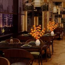 1pc 20LED Battery Powered Artificial Pink Cherry Blossom Branch Light, 74cm/29in, Powered By 2AA Batteries (Excluding Batteries), Realistic Flower, Indoor/Outdoor Decor - Battery Box Cherry Blossom Branch Light - View 5