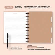Disco Notebook + Iscool Hardcover 140 Sheets Smart Solid Colors - Cappuccino - View 5