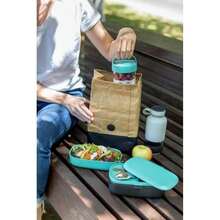 Lekue Go - Bolsa de almuerzo reutilizable, 20 x 30 x 14,5 cm(7.9 x 11.8 x 5.7pulgadas Kraft) - Multicolor - Ver 11