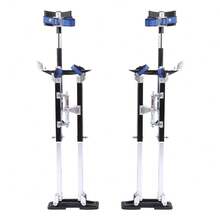 Zancos profesionales ajustables de aleación de aluminio de 61-101 cm para yeso, herramienta de pintor, color negro - Negro - Ver 1