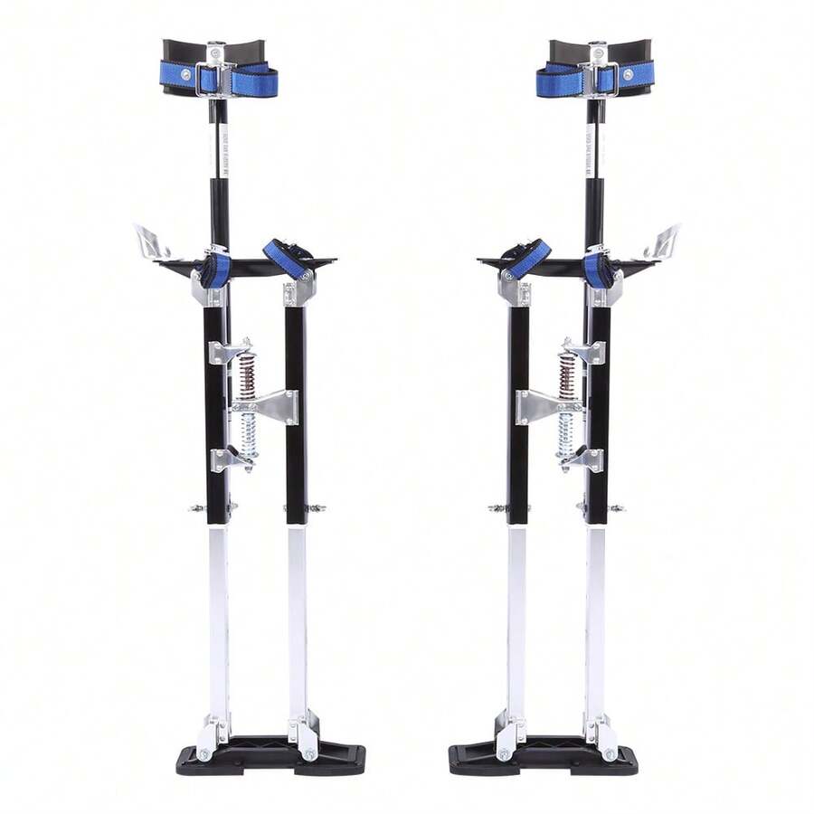 Zancos profesionales ajustables de aleación de aluminio de 61-101 cm para yeso, herramienta de pintor, color negro - Negro - Ver 1