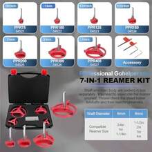 Kit de reamer de tubería de 4 tamaños de 1.5-4 pulgadas con insertos de carburo de 3 lados el kit de herramientas de escarcha de tubería se adapta a las herramientas de chaflánReamer - como en la foto - Ver 6