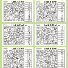 Find The Hidden Pictures Book, Interactive Search And Draw Activity Book, Engaging Hide And Seek Themed Pages - Multicolor - View 7