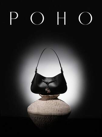  POHO märkes lyxig damhandväska anpassad liten fyrkantig axelväska, moderiktig snörning med hårdvara matchande elegant aftonklänning, present till kvinnliga vänner, klasskamrater, familj