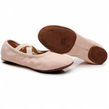 Women's Soft Bottom Ballet Shoes, Dance Shoes, Yoga Shoes, Practice Shoes, Flat Slippers, Soft Sole, Comfortable & Durable, Non-Slip, Elastic Opening, With Insole, No-Tie Design, Pink - Pink - View 8