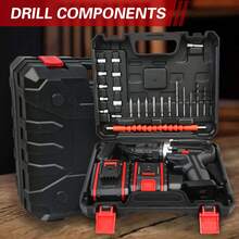 21V Lithium-Ion Rechargeable Drill Driver - Electric Tool Set For Home And DIY Projects - Handheld Screwdriver With LED Light And Variable Speed Control - Xem 4