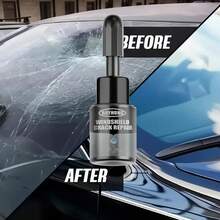 Fluido para reparar grietas en parabrisas, adhesivo para vidrio, agente reparador de daños en parabrisas - Negro - Ver 4