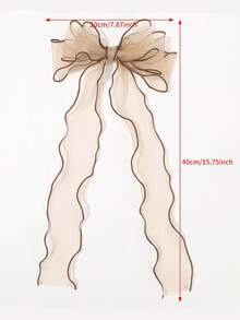 1 pièce Accessoire de cheveux à clip en forme de gros nœud en maille bordeaux rouge de mode pour Noël, convient pour un port quotidien, pinces à cheveux, barrettes, épingles à cheveux - Rouge foncé - Voir 7