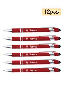 1-120pcs Custom Name Pens, Back To School Supplies For Kids, Personalized Business Engraver Pens Ballpoint, Customized Gel Pens, Customizable Teacher Pens, Stylus Pens For Touch Screens, Retractable Writing Ball Pen, Suitable For Birthday Gifts, Teacher's Day, Back To School Supplies, Daily School, Office, Ideas Gifts For Him/Her, Kids, Friends, Students, Workers, Coworkers, Customized Crafts, Vintage, Home & Living, Christmas Home Atmosphere, Souvenirs, Reusable, Adorable, High-Quality, Office Decor, Elegant Living - Multicolor - View 54