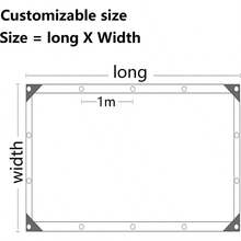 Aluminet Shade Cloth Heavy Duty 99% Bloqueador Solar Reflectante Aluminet Sun Shade Cloth Tela Bloqueador Solar Cubierta de Coche Cubierta para Mascotas para Invernadero EstacionaShade Cloth - Plateado - Ver 6