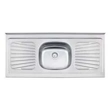 Tarja De Inox Para Cocina Madesa 120 X 52cm Color Gris - Gris - Ver 6