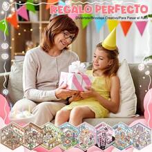 8 Hojas Escena de Pegatinas con Pinzas, 3D Calcomanas de Escena en Miniatura, Pegatinas para Nios, Calcomanias Decorativas, Pegatinas Divertidas, 3D Puffy Pegatinas, Regalos para Adultos y Nios - Varios Colores - Ver 5