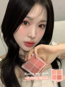 Dasique 4-Color Blush Palette, High Color Payoff, Long-Lasting, Natural Glow, Lightweight & Breathable, Vegan Formula, Fashionable Makeup Brand, Christmas Gift, Holiday Essential (8g) - #18 Milky Apricot - 查看 5