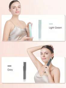 1 Piece Ultrasonic Hair Remover Electric Shaver - Painless Leg & Armpit Hair Removal, Rechargeable Bikini Trimmer For Women | Cordless Epilator - Multicolor - View 4