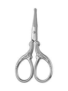 Retro Nose Hair Scissors Trimmer - Silver - View 6