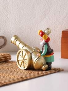 1pc Resin Creative Middle Eastern Cannon Figurine Decor, For Home Decoration, Living Room, Bedroom, Study, Office, Eid Festival Gift, Best Holiday Gift