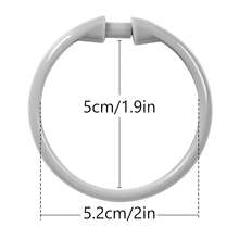 Grey Shower Curtain Hooks Rings, 12 Pcs Circular Plastic Shower Curtain Rings For Bathroom, Plastic Shower Curtain Hooks For Shower Curtain Rod, Shower Hooks Rings For Shower Curtain,Grey - Grey - View 6