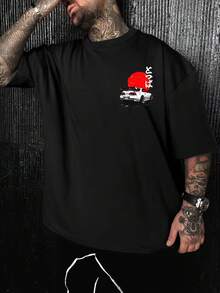 Corro Drift Japan T-Shirt, Unisex Men's And Women's Blouse, 100% Cotton, Premium Top Streetwear, New Release, Immediate Shipping, Various Colors!! Plus Size - 黑色 - 查看 2