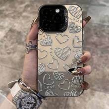 Funda de teléfono linda Funda de teléfono: Diseño de patrón de corazón blanco Funda de teléfono para iPhone 17, 16, 16 Plus, 16 Pro, 16 Pro Max, 16e, 15, 15 Plus, 15 Pro, 15 Pro Max, 14, 14 Plus, 14 Pro, 14 Pro Max, 13, 13 Pro, 13 Pro Max, 12, 12 Pro, 12 Pro Max, 11, 11, 11 Pro Max, 7, 8, X, XS Tu teléfono también merece un pequeño regalo - 1 pieza - Ver 2