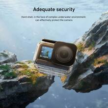 TELESIN Waterproof Case Combo For Action 6 Underwater Housing Shell Cage + Floating Stick 60M/196FT Deep Diving Snorkeling With Quick Release Bracket Screw Action 6 Accessories - Case Buoyancy Rod - View 5