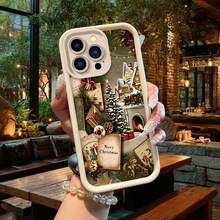 Funda de teléfono caliente de navidad para iPhone 17 16 15 14 13 12 11 Pro Max X XS XR XSMAX 7 8 6 6S Plus Air skyeye step nueva funda de teléfono, clásico blanco y negro doble color anti-caída todo incluido funda protectora, moda de alto nivel elemento dar la mejor opción, Softshell igual para hombre y mujer accesorios de vacaciones fundas de moda protección duradera materiales de calidad holiday shopper - Blanco - Ver 4