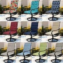 High Back Outdoor Chair Cushions-Water Proof Patio Dining Chair Cushions, Removable Machine-Washable Cover For Camping Beach Picnic Travel , Outdoor/Indoor High Back Chair Cushion Compatible For Rocking Chairs, Dining Chairs, Desk & Office Chairs - Christmas Gifts - Lá trắng - Xem 2