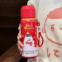 550ml Stainless Steel Insulated Water Bottle - BWB6106 Red Snowman - View 1