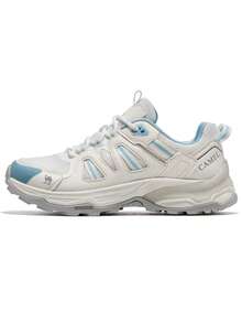 CAMEL CROWN 女士户外徒步鞋，夏季徒步防滑减震休闲透气运动鞋 - 白色/月色 - 查看 5