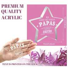 Dekoracja biurkowa w kształcie gwiazdy z akrylu, idealna do domu, biura lub sypialni, prezent urodzinowy dla taty i na rocznicę - Wielokolorowe - Zobacz 6