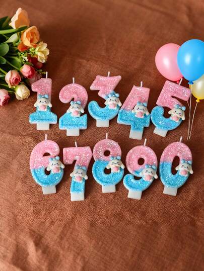 Best-Selling Digital Candles, Popular Cute And Cool Puppy-Pattern Birthday Candles, Party Gifts, Digital Candles For Party, Birthday And Anniversary Decoration, Exquisite Atmosphere Decoration Candles