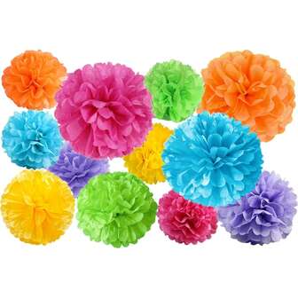12pcs Colorful Paper Ball Decoration Set, Multi-Size, Suitable For Wedding, Bridal Shower, Birthday, Christening, Carnival, Game Room Decor, Versatile Holiday Decoration For Valentine's Day, Graduation, May 5th Festival - No Electricity Required