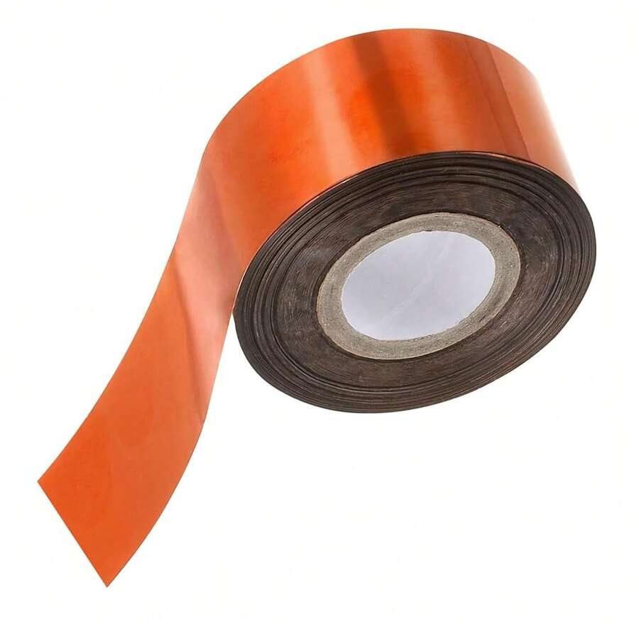 1.6\X400Ft Hot Stamping Foil Paper,Heat Transfer Hot Stamping Paper Foil Roll For Leather DIY Logo Decor Craft Gift Card Package Scrapbook,Bronze,1.6inchx400Ft,Bronze - 銅色 - 查看 1