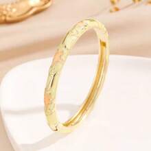 1 chiếc vòng tay tráng men hoa mạ vàng phong cách Bohemian thời trang mới, phù hợp cho phụ nữ và trẻ em gái (Do tráng men, màu sắc có thể thay đổi đôi chút dưới ánh sáng khác nhau) - vòng tay hoa nhỏ - Xem 7