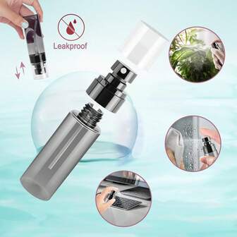 1/5个迷你喷雾瓶，旅行装，符合TSA标准，细雾喷雾瓶，2盎司旅行喷雾瓶，家用。