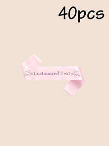 1/2/5/10/20/40/80pcs Customized Party Sashes With Text, Personalized Logo Text Sashes, Bride-To-Be Sashes, Bachelorette Party Sashes - White - View 20