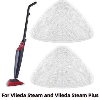 2/4/6/8 Pack Microfibre Steam Mop Refills Compatible With Steam Cleaner And O-Cedar / Plus Steam Cleaner, For Steam Or Steam Mop Refill 100°C, Microfibre Steam Mop Accessories, Machine Washable, White