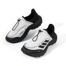 Adidas FC WALKER Unisex Slip-On Durable Sports Shoes - Black and White - View 1